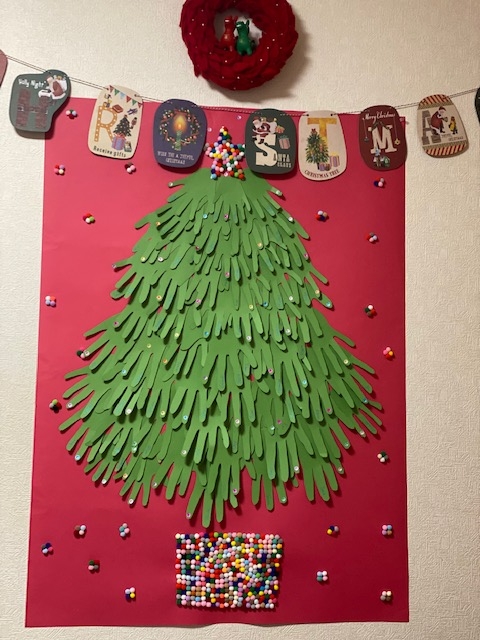 教室のクリスマスツリー